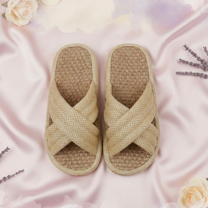 FemmeMonde™ Design Linen Slippers