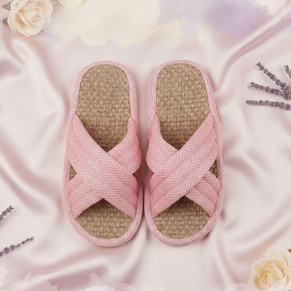 FemmeMonde™ Design Linen Slippers